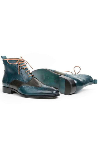 Paul Parkman CH777 Leather Wing-Tip Ankle Boots (PM6140)-AmbrogioShoes