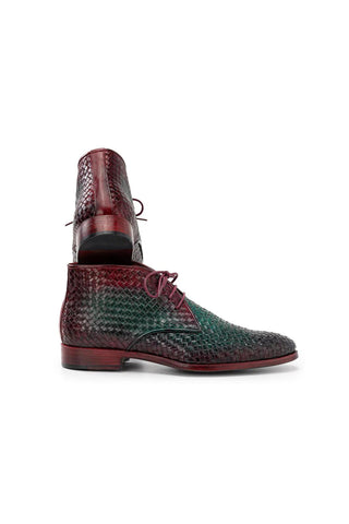 Paul Parkman CK82 Woven Leather Chukka Boot (PM6475)-AmbrogioShoes