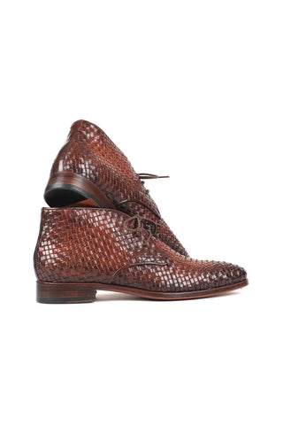 Paul Parkman CK82 Woven Leather Chukka Boot (PM6475)-AmbrogioShoes