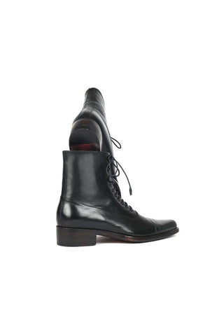 Paul Parkman CW477-BLK Black Leather Goodyear Welted Boots (PM6269)