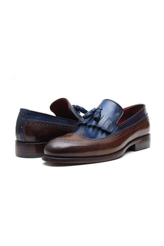 Paul Parkman Calf-Skin Leather Kiltie Tassel Loafers (PM5204)-AmbrogioShoes