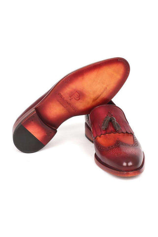 Paul Parkman Calf-Skin Leather Kiltie Tassel Loafers (PM5204)-AmbrogioShoes