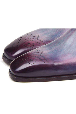 Paul Parkman Calf-Skin Leather Side Lace Purple Oxfords (PM5501)-AmbrogioShoes