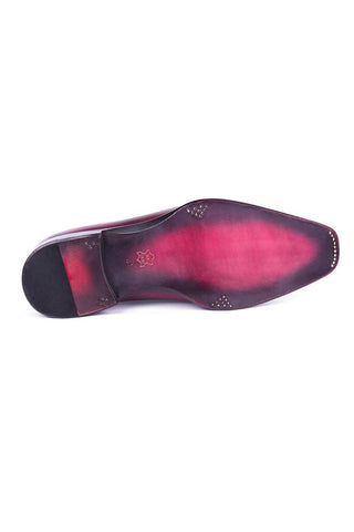 Paul Parkman Calf-Skin Leather Side Lace Purple Oxfords (PM5501)-AmbrogioShoes