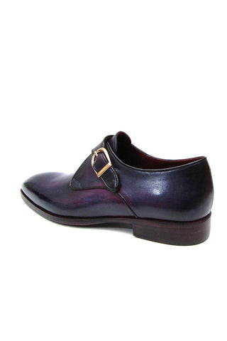Paul Parkman Calf-Skin Leather Single Monk-Straps (PM6291)-AmbrogioShoes