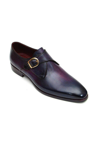 Paul Parkman Calf-Skin Leather Single Monk-Straps (PM6291)-AmbrogioShoes