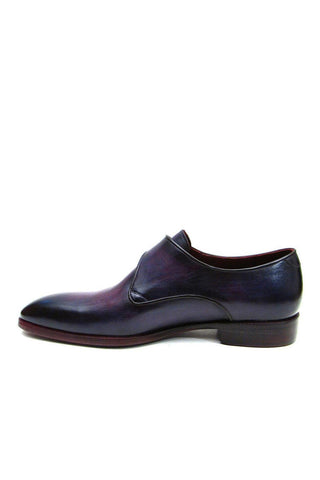Paul Parkman Calf-Skin Leather Single Monk-Straps (PM6291)-AmbrogioShoes