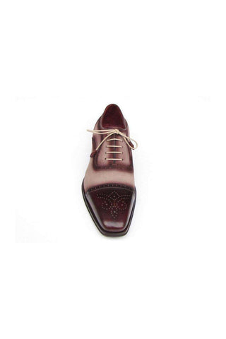 Paul Parkman Calf-Skin Leather & Suede Cap-Toe Oxfords (PM5226)-AmbrogioShoes