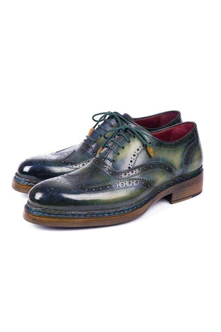 Paul Parkman Calf-Skin Leather Wingtip Brogue Welted Oxfords (PM5801)-AmbrogioShoes