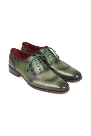 Paul Parkman Calfskin Green Oxfords (PM5245)-AmbrogioShoes