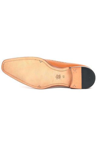 Paul Parkman Cognac and Cream Calf-Skin Wingtip Derby 924CC55 (PM6122)-AmbrogioShoes
