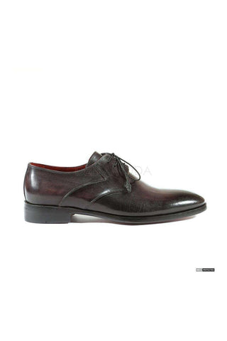Paul Parkman Derby Hand-Painted Anthracite Black (PM1026)-AmbrogioShoes