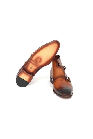 Paul Parkman Double Monkstrap Brown Boots (PM3005)-AmbrogioShoes