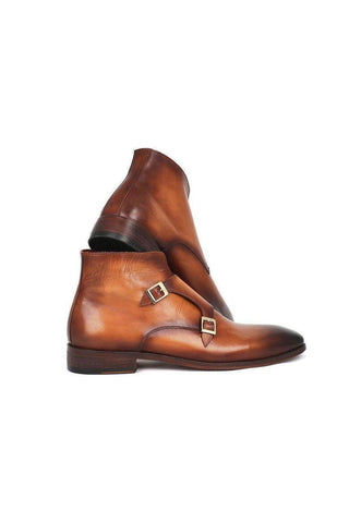 Paul Parkman Double Monkstrap Brown Boots (PM3005)