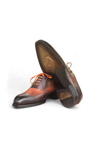 Paul Parkman E271 Welted Patina Leather Wing-Tip Oxford (PM6489)-AmbrogioShoes