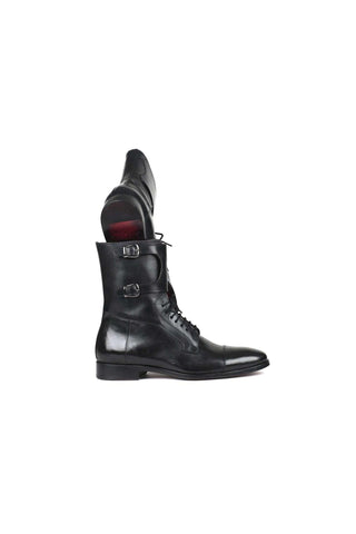 Paul Parkman F55 Calf-Skin Leather High Double-Monk Derby Boot (PM5868)-AmbrogioShoes