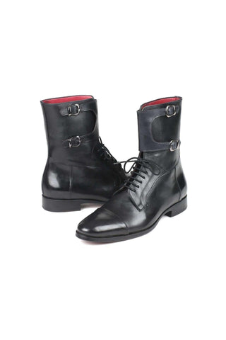 Paul Parkman F55 Leather High Double-Monk Derby Boot (PM5868)-AmbrogioShoes