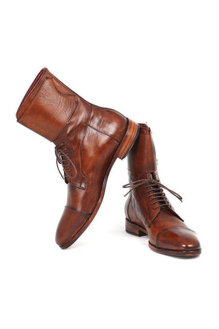Paul Parkman F55 Leather High Double-Monk Derby Boot (PM5868)-AmbrogioShoes