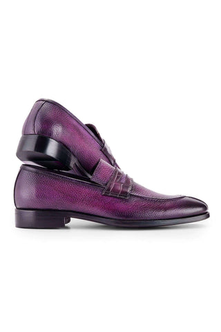 Paul Parkman Full Grain Leather Split-Toe Penny Loafers (PM6443)