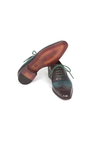 Paul Parkman Green & Bordeaux Plain Toe Oxfords (PM5409)