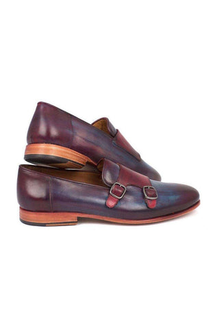 Paul Parkman HR67 Calf-Skin Leather Double Monk-Strap Loafers (PM5914)-AmbrogioShoes