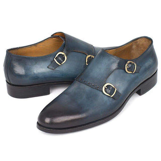 Paul Parkman HT54 Men's Shoes Calf-Skin Leather Double Monkstrap (PM5410)-AmbrogioShoes