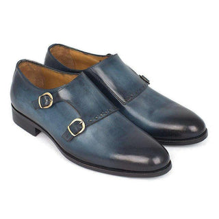 Paul Parkman HT54 Men's Shoes Calf-Skin Leather Double Monkstrap (PM5410)-AmbrogioShoes