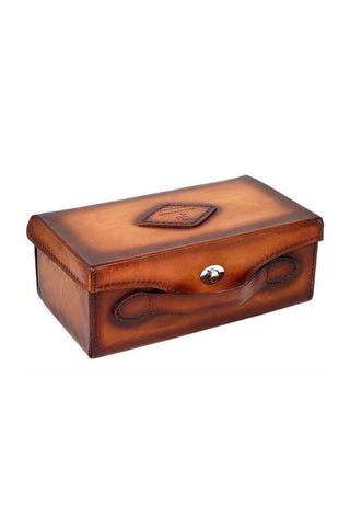 Paul Parkman Handcrafted Leather Shoe Case Light Brown (ID#625CASE)-AmbrogioShoes