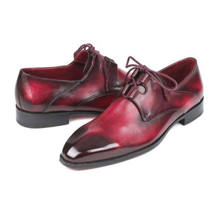 Paul Parkman Handmade Designer Shoes Ghillie Lacing Bordeaux Oxfords (PM5857)-AmbrogioShoes