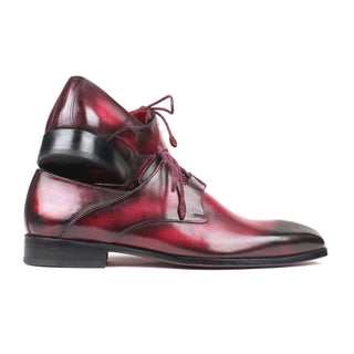 Paul Parkman Handmade Designer Shoes Ghillie Lacing Bordeaux Oxfords (PM5857)-AmbrogioShoes