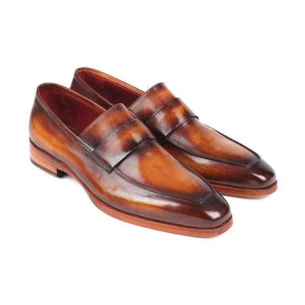 Paul Parkman Handmade Shoes Men's Brown Calf-skin Leather Loafers 093-BRW (PM5904)-AmbrogioShoes