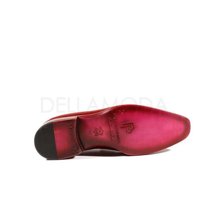 Paul Parkman Handmade Shoes Men's Shoes Bordeaux Tassel Loafers (PM2010)-AmbrogioShoes