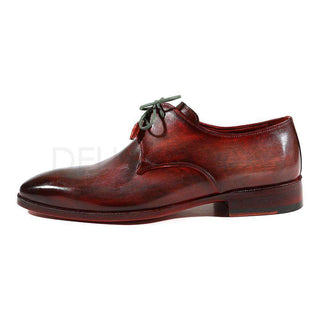 Paul Parkman Handmade Designer Shoes Men's Designer Shoes Mixed Color Calfskin Derby Designer Shoes (PM2003)-AmbrogioShoes