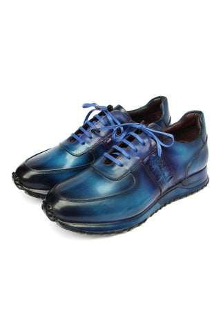 Paul Parkman LP207 Patina Calf-Skin Leather Sneakers (PM6432)-AmbrogioShoes