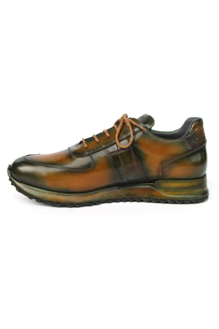 Paul Parkman LP208BRW Brown Calf-Skin Leather Sneakers (PM6373)-AmbrogioShoes