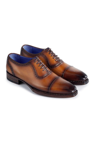 Paul Parkman Leather Cap-Toe Oxfords (PM6436)