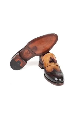 Paul Parkman Leather Kiltie Tassel Loafers (PM5204)-AmbrogioShoes