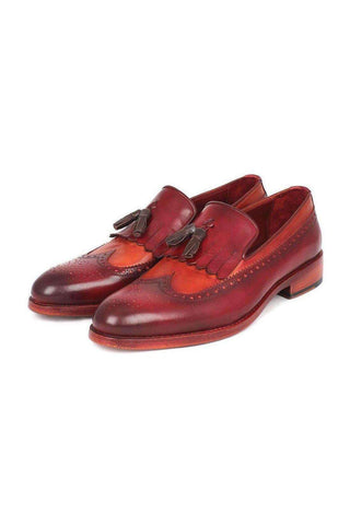 Paul Parkman Leather Kiltie Tassel Loafers (PM5204)-AmbrogioShoes