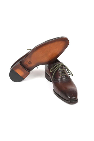 Paul Parkman Leather Medallion Toe Oxfords (PM6303)-AmbrogioShoes