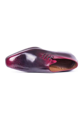 Paul Parkman Leather Side Lace Purple Oxfords (PM5501)-AmbrogioShoes