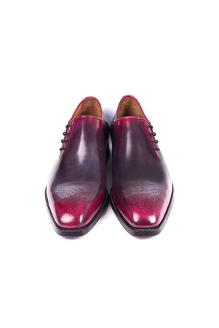 Paul Parkman Leather Side Lace Purple Oxfords (PM5501)-AmbrogioShoes
