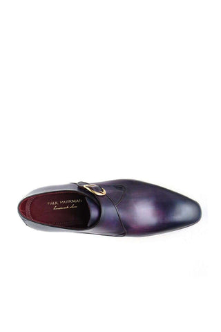 Paul Parkman Leather Single Monk-Straps (PM6291)-AmbrogioShoes