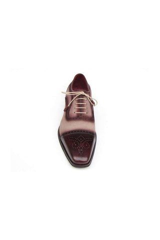 Paul Parkman Leather & Suede Cap-Toe Oxfords (PM5226)-AmbrogioShoes