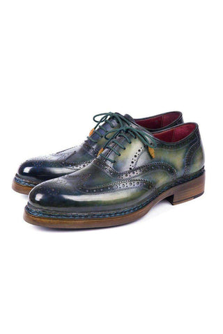 Paul Parkman Leather Wingtip Brogue Welted Oxfords (PM5801)-AmbrogioShoes