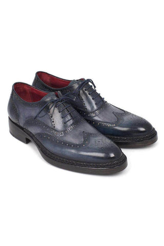 Paul Parkman Leather Wingtip Brogue Welted Oxfords (PM5801)-AmbrogioShoes