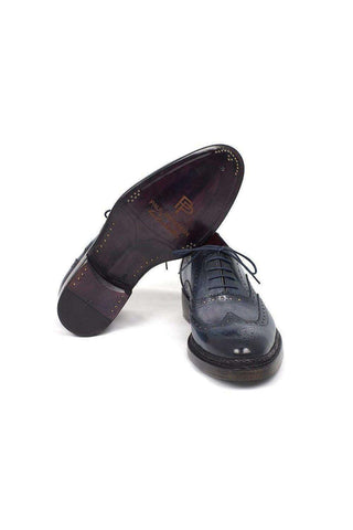 Paul Parkman Leather Wingtip Brogue Welted Oxfords (PM5801)-AmbrogioShoes