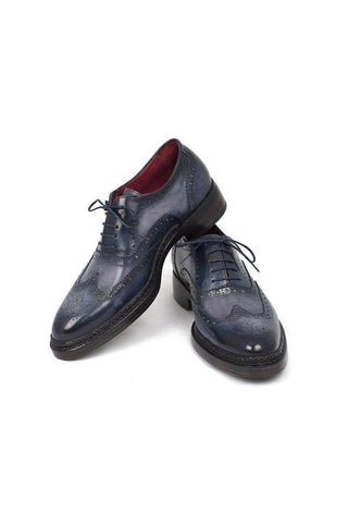 Paul Parkman Leather Wingtip Brogue Welted Oxfords (PM5801)-AmbrogioShoes