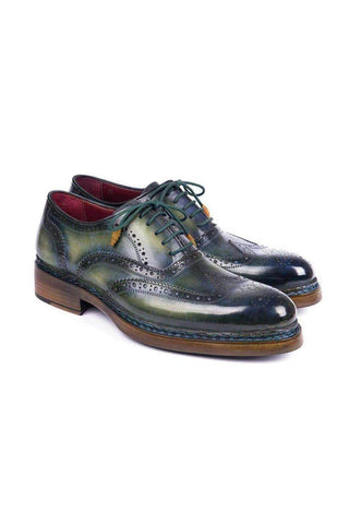 Paul Parkman Leather Wingtip Brogue Welted Oxfords (PM5801)-AmbrogioShoes