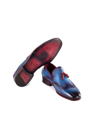 Paul Parkman Leather Wingtip Tassels Loafers (PM6435)