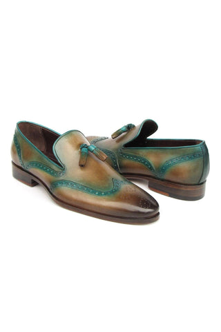 Paul Parkman Leather Wingtip Tassels Loafers (PM6435)